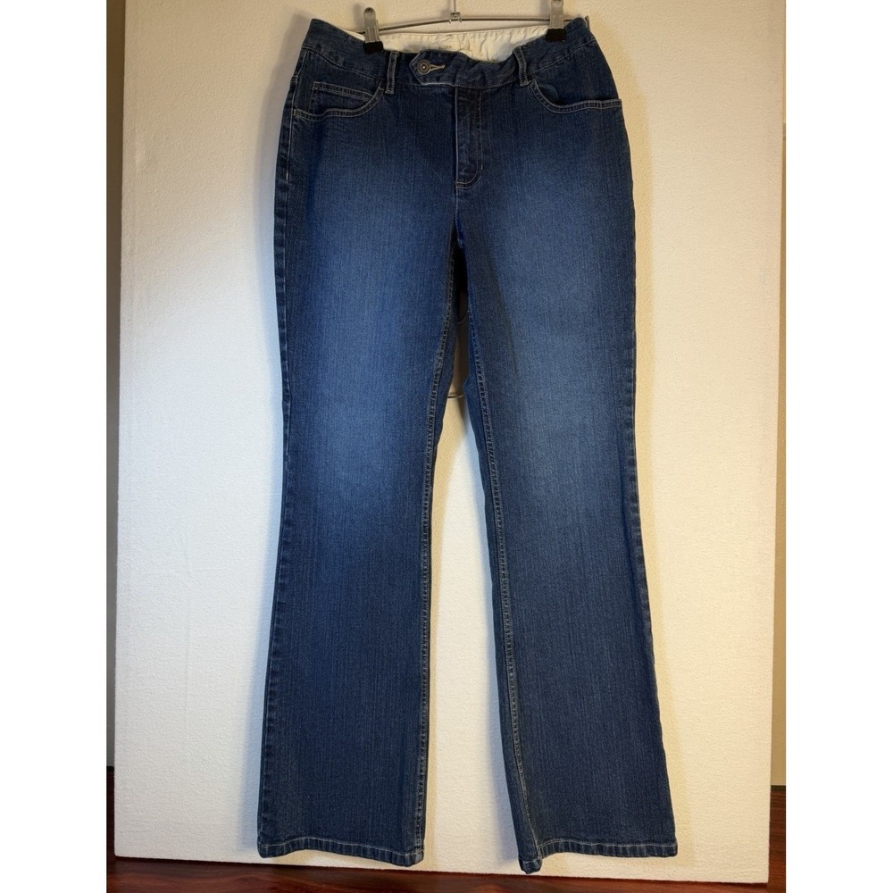 Liz Claiborne Audra Women Medium Wash Bootcut Denim Jeans Blue Size 6